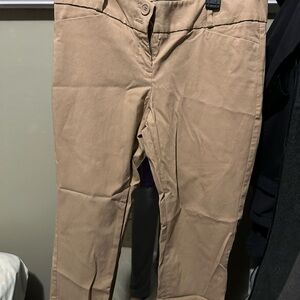 The Limited Tan Cropped Ankle Pants
